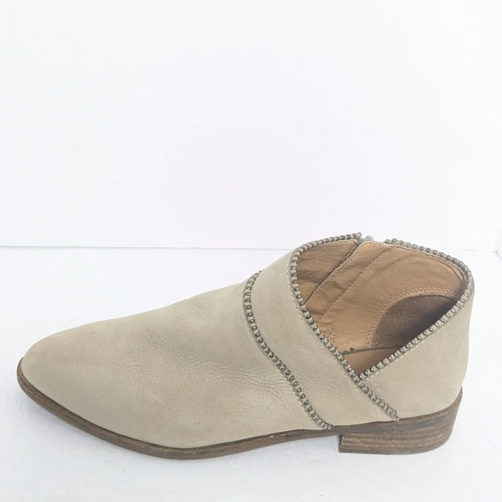 Lucky brand leather perrma ankle boots